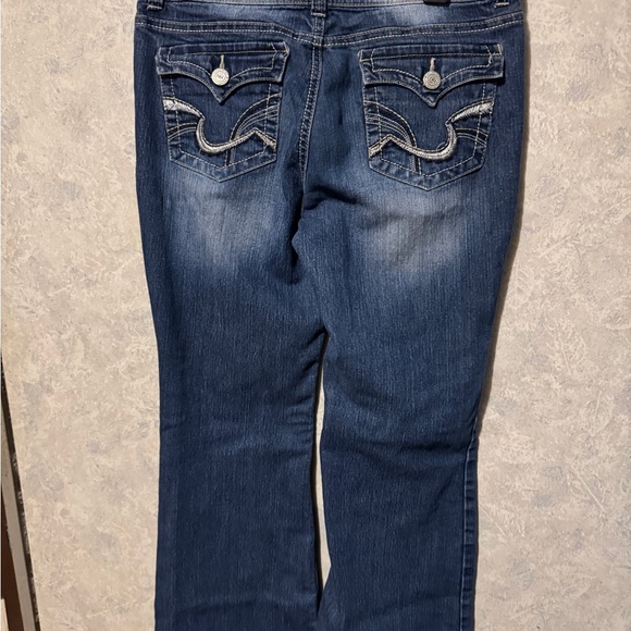 Vintage Y2K L.E.I. Sophia hipster flare jeans size 13 short - Picture 2 of 4